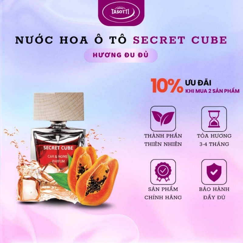 Nước hoa ô tô TASOTTI SECRET CUBE