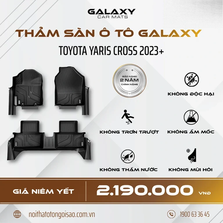Thảm sàn hút – Thảm lót sàn ô tô Toyota