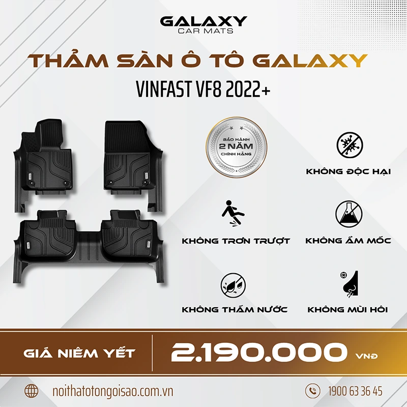 Thảm sàn hút – Thảm lót sàn ô tô VinFast