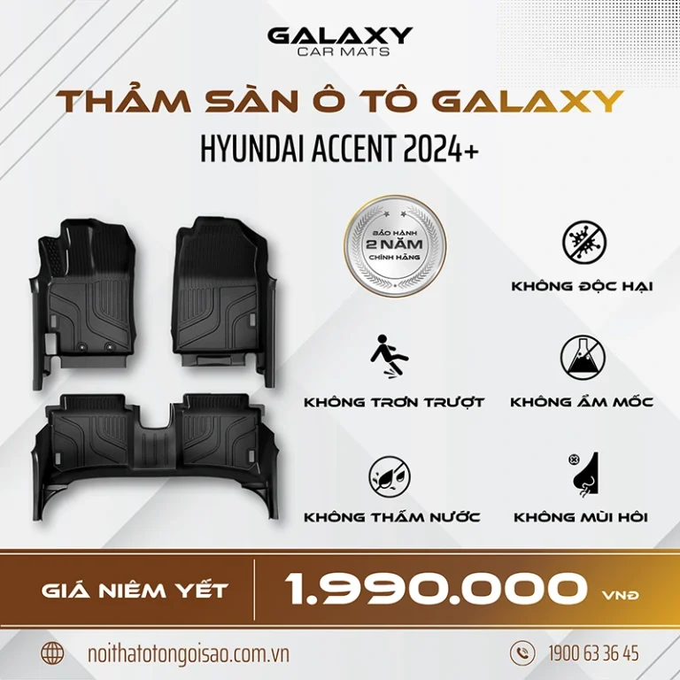 Thảm sàn hút – Thảm lót sàn ô tô HYUNDAI